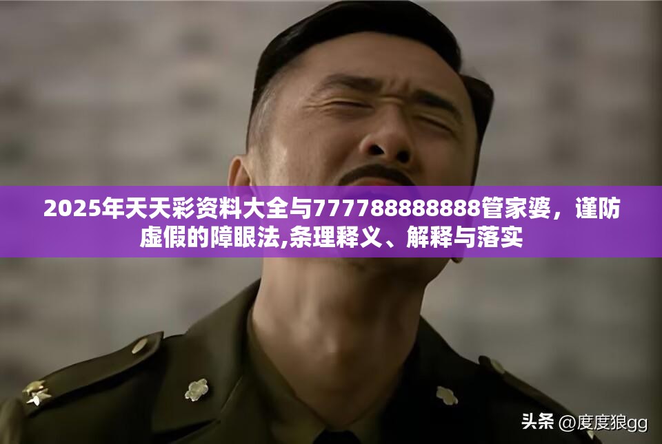 2025年天天彩资料大全与777788888888管家婆，谨防虚假的障眼法,条理释义、解释与落实