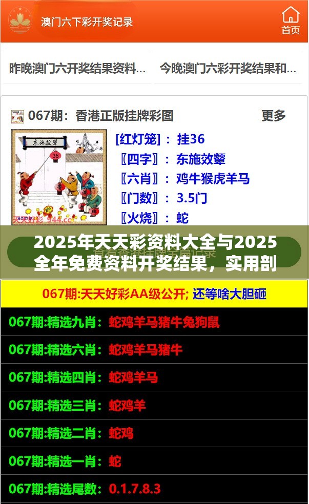 2025年天天彩资料大全与2025全年免费资料开奖结果，实用剖析、专家解读解释与落实?