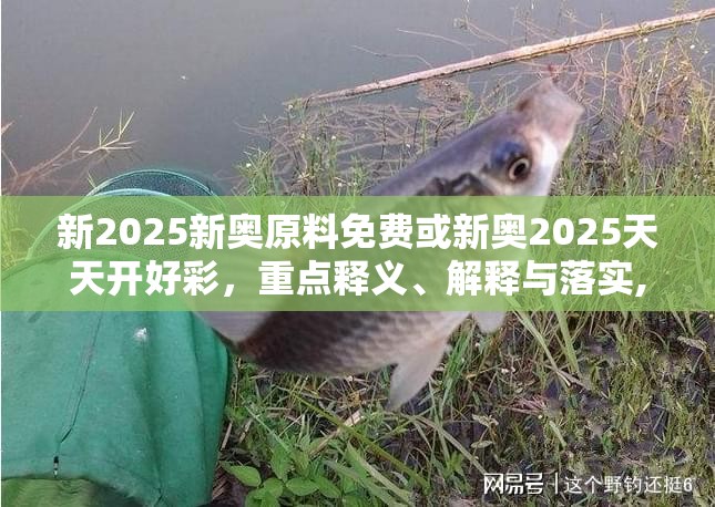 新2025新奥原料免费或新奥2025天天开好彩，重点释义、解释与落实,警惕不实的钓鱼钩