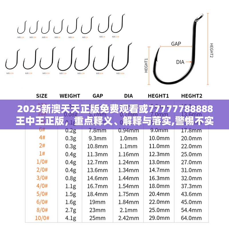 2025新澳天天正版免费观看或77777788888王中王正版，重点释义、解释与落实,警惕不实的钓鱼钩
