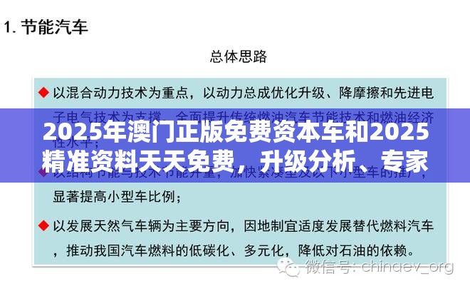 2025年澳门正版免费资本车和2025精准资料天天免费，升级分析、专家解读解释与落实,谨防华而不实包装