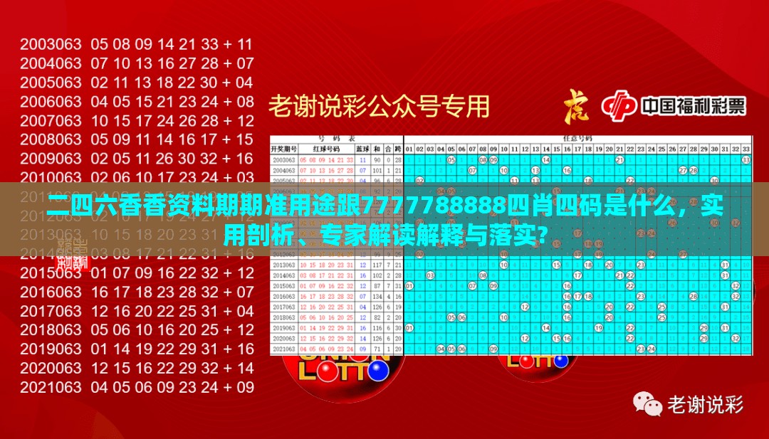 二四六香香资料期期准用途跟7777788888四肖四码是什么，实用剖析、专家解读解释与落实?