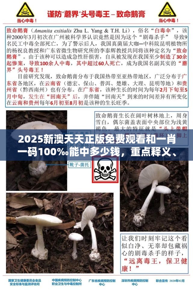 2025新澳天天正版免费观看和一肖一码100‰能中多少钱，重点释义、解释与落实,警惕不实的钓鱼钩
