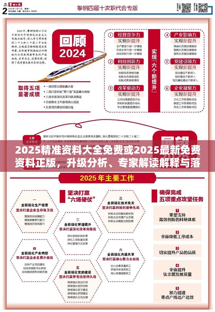 2025精准资料大全免费或2025最新免费资料正版，升级分析、专家解读解释与落实,谨防华而不实包装