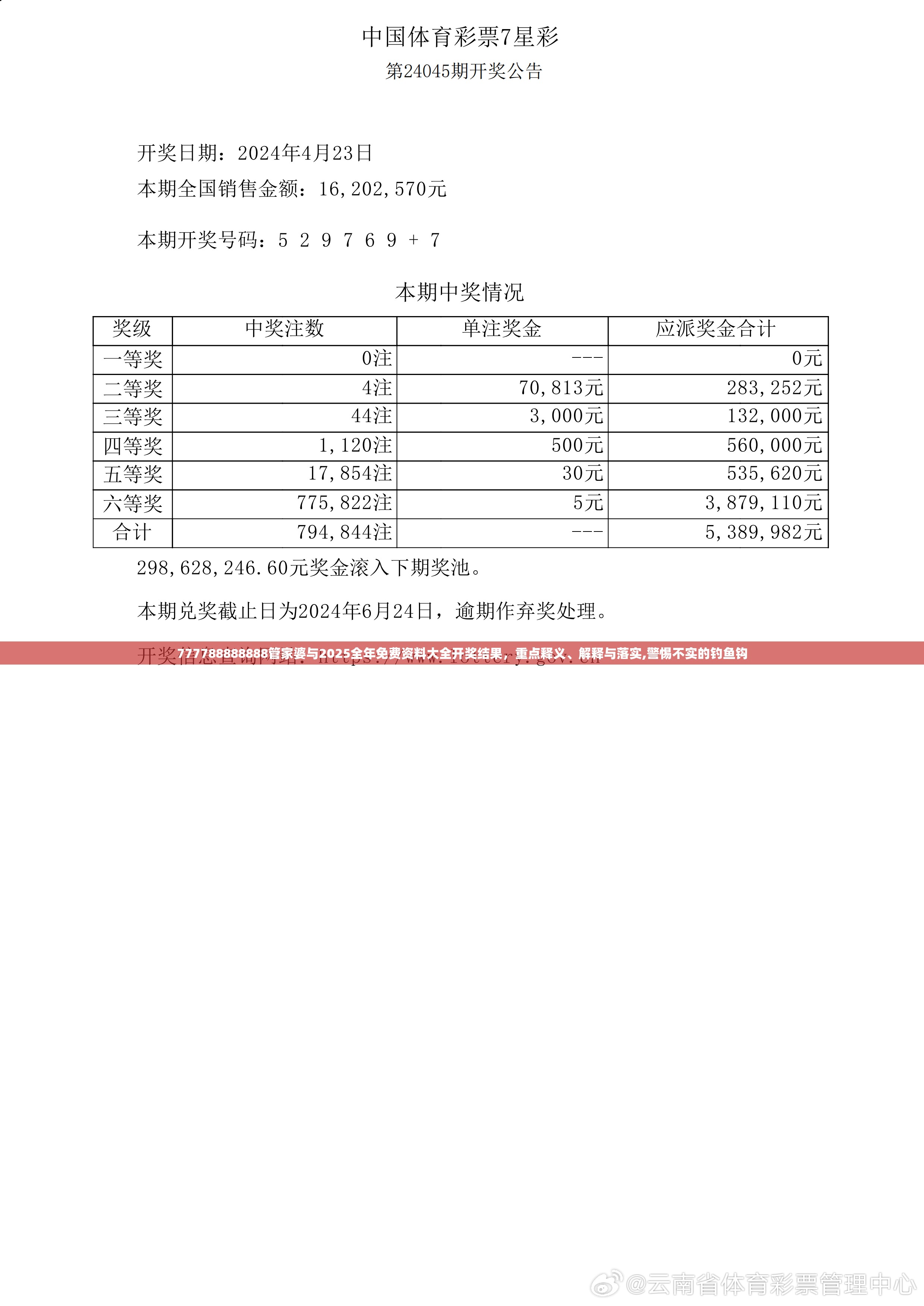 777788888888管家婆与2025全年免费资料大全开奖结果，重点释义、解释与落实,警惕不实的钓鱼钩
