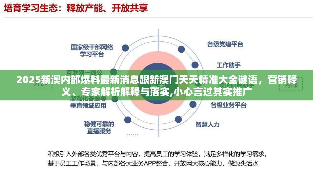 2025新澳内部爆料最新消息跟新澳门天天精准大全谜语，营销释义、专家解析解释与落实,小心言过其实推广