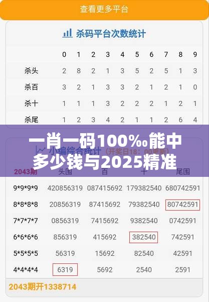 一肖一码100‰能中多少钱与2025精准资料天天免费，实用剖析、专家解读解释与落实?