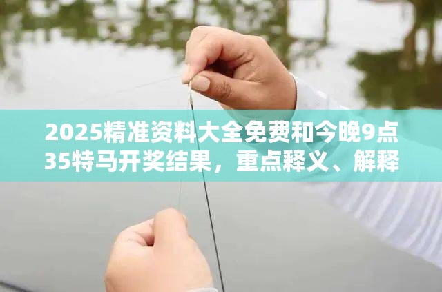 2025精准资料大全免费和今晚9点35特马开奖结果，重点释义、解释与落实,警惕不实的钓鱼钩