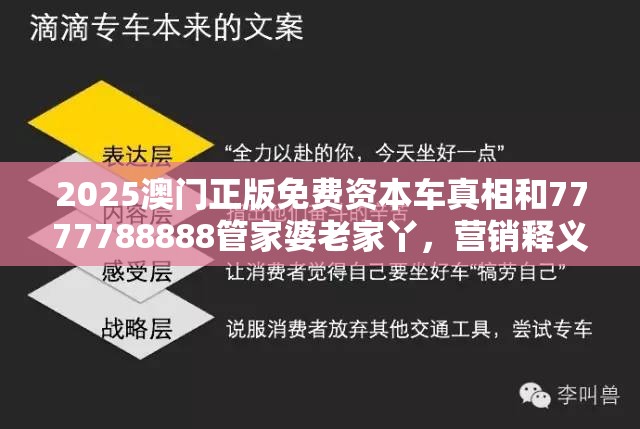 2025澳门正版免费资本车真相和7777788888管家婆老家丫，营销释义、专家解析解释与落实,小心言过其实推广